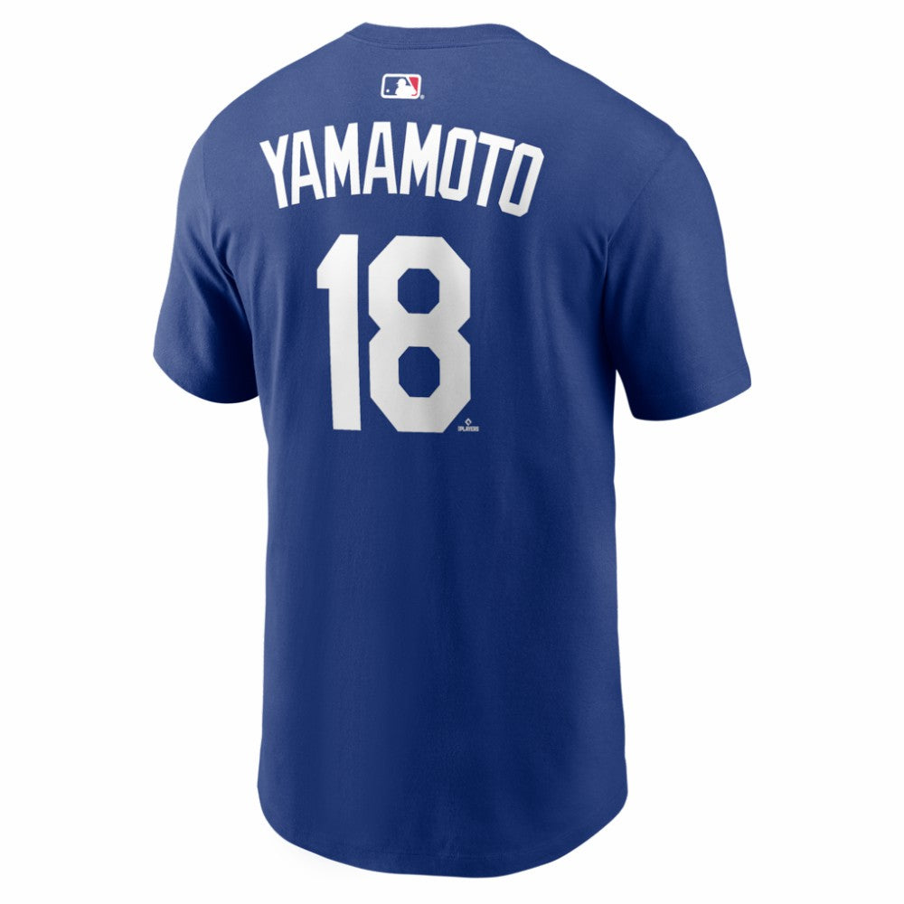 Yoshinobu Yamamoto Los Angeles Dodgers Nike Home Name & Number T-Shirt for sale