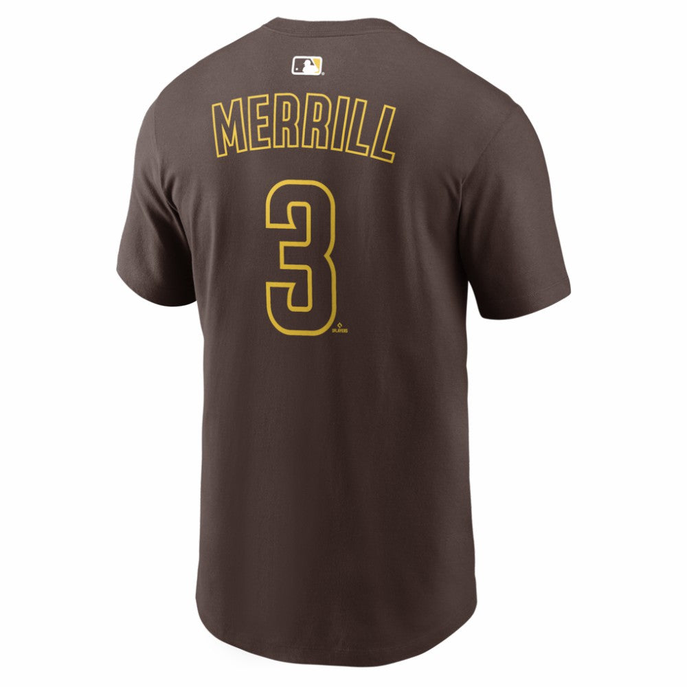 Jackson Merrill San Diego Padres Nike Home Name & Number T-Shirt Lifestyle