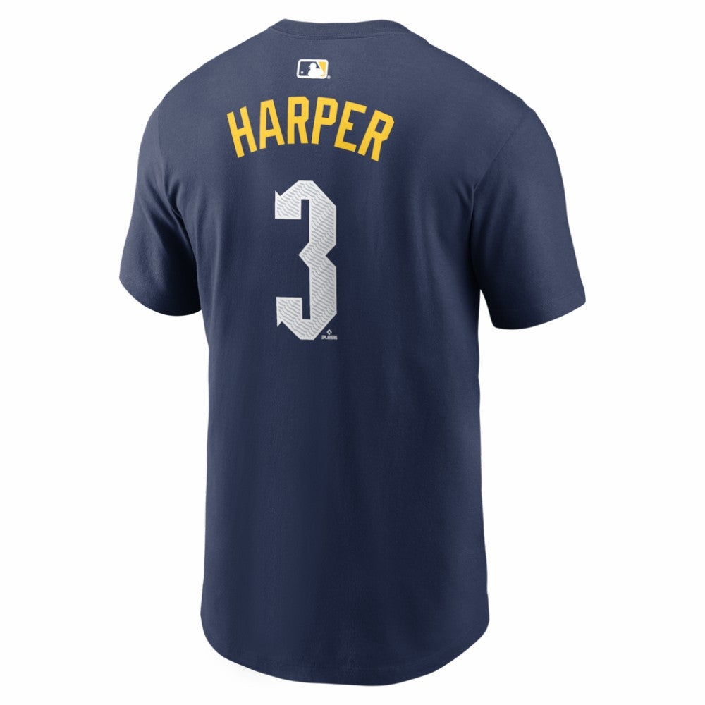 Bryce Harper Philadelphia Phillies Nike City Connect Name & Number T-Shirt Lifestyle