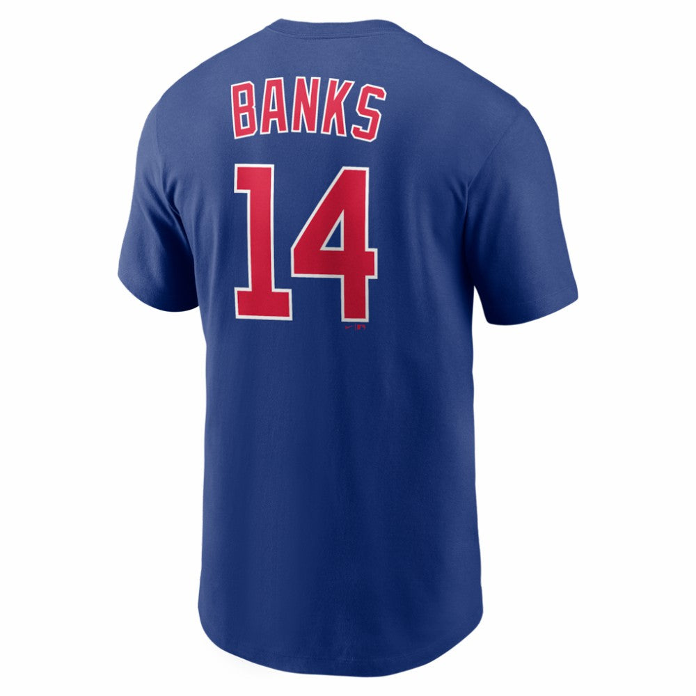 Ernie Banks Chicago Cubs Nike Cooperstown Collection Name & Number T-Shirt discount