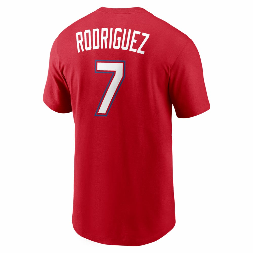 Ivan Rodriguez Texas Rangers Nike Cooperstown Collection Name & Number T-Shirt Online