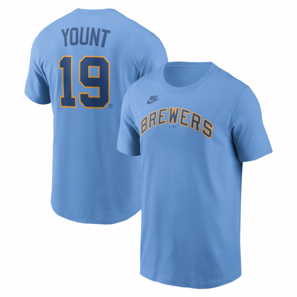 Robin Yount Milwaukee Brewers Nike Cooperstown Collection Name & Number T-Shirt Lifestyle