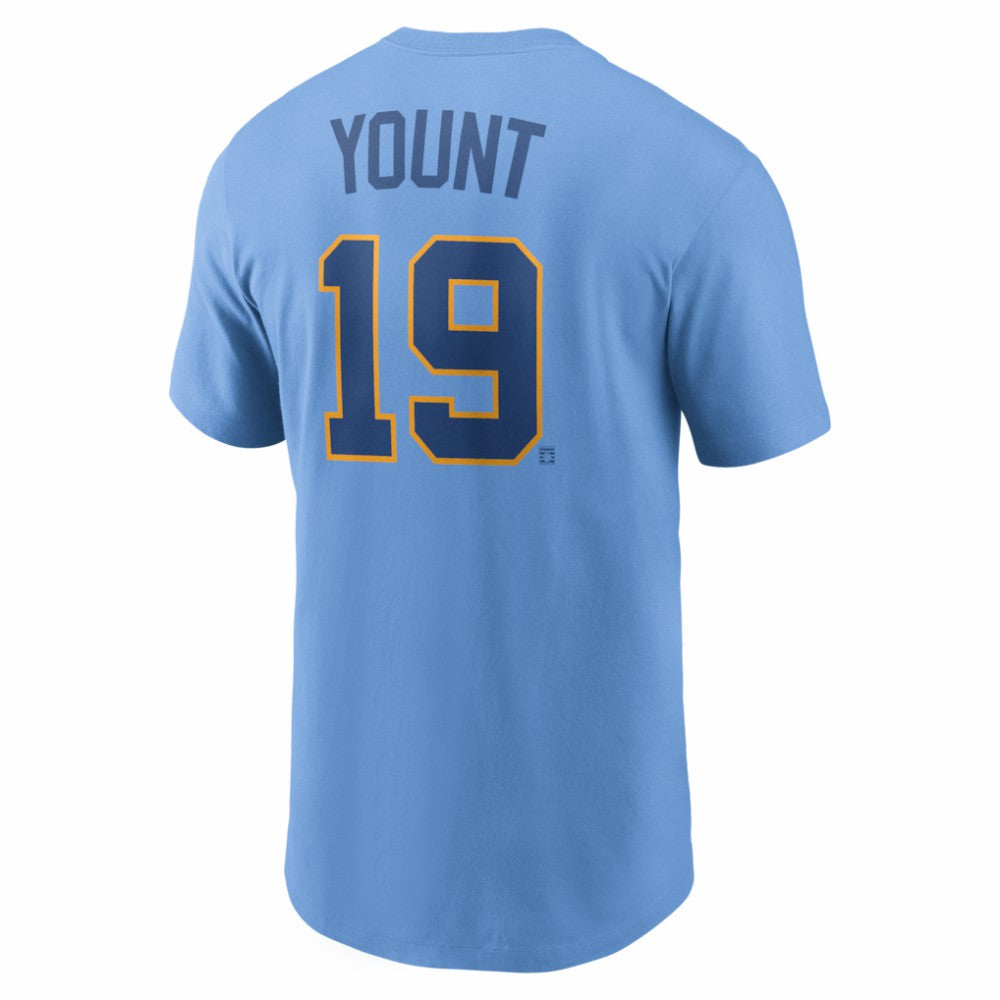 Robin Yount Milwaukee Brewers Nike Cooperstown Collection Name & Number T-Shirt Lifestyle