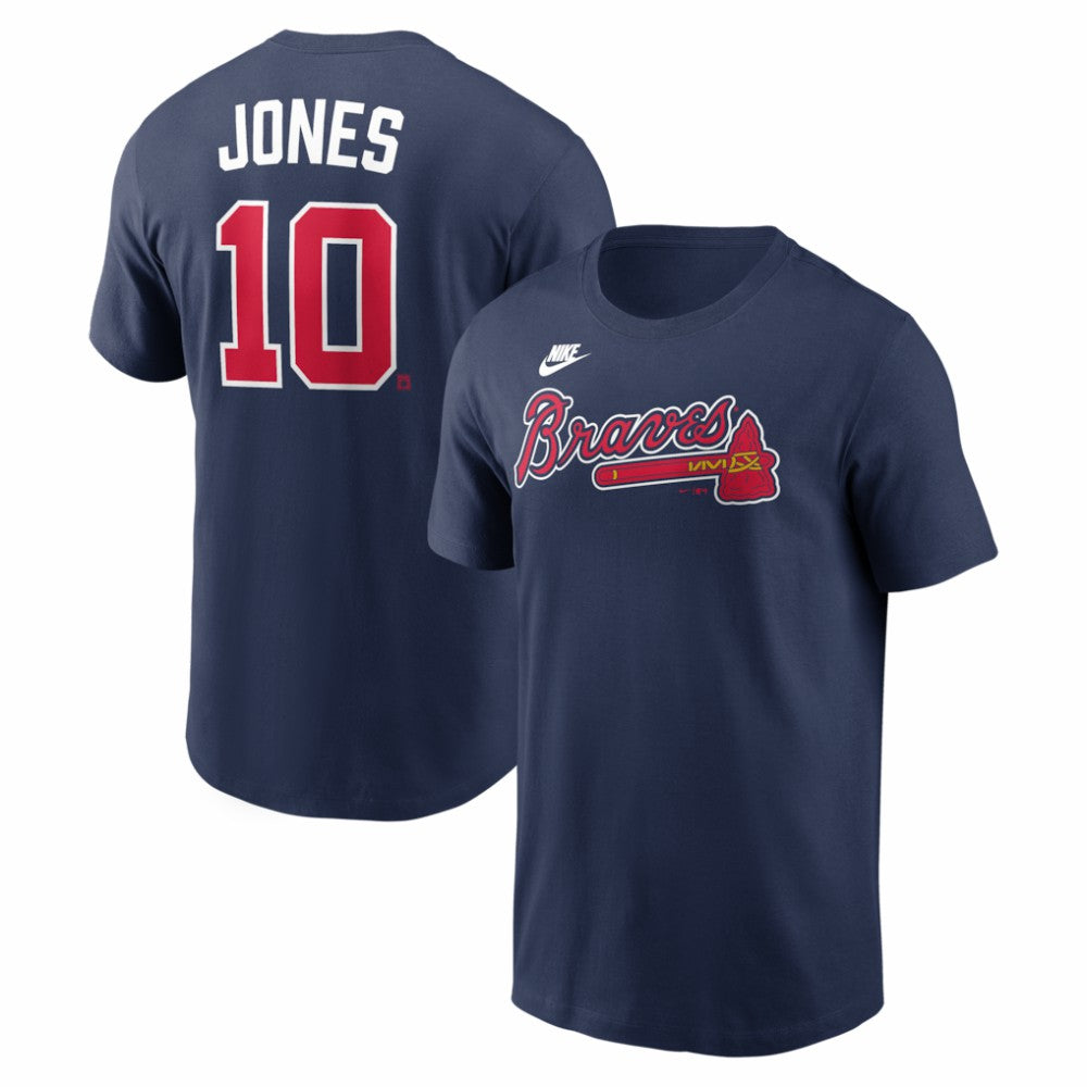 Chipper Jones Atlanta Braves Nike Cooperstown Collection Name & Number T-Shirt Near Me