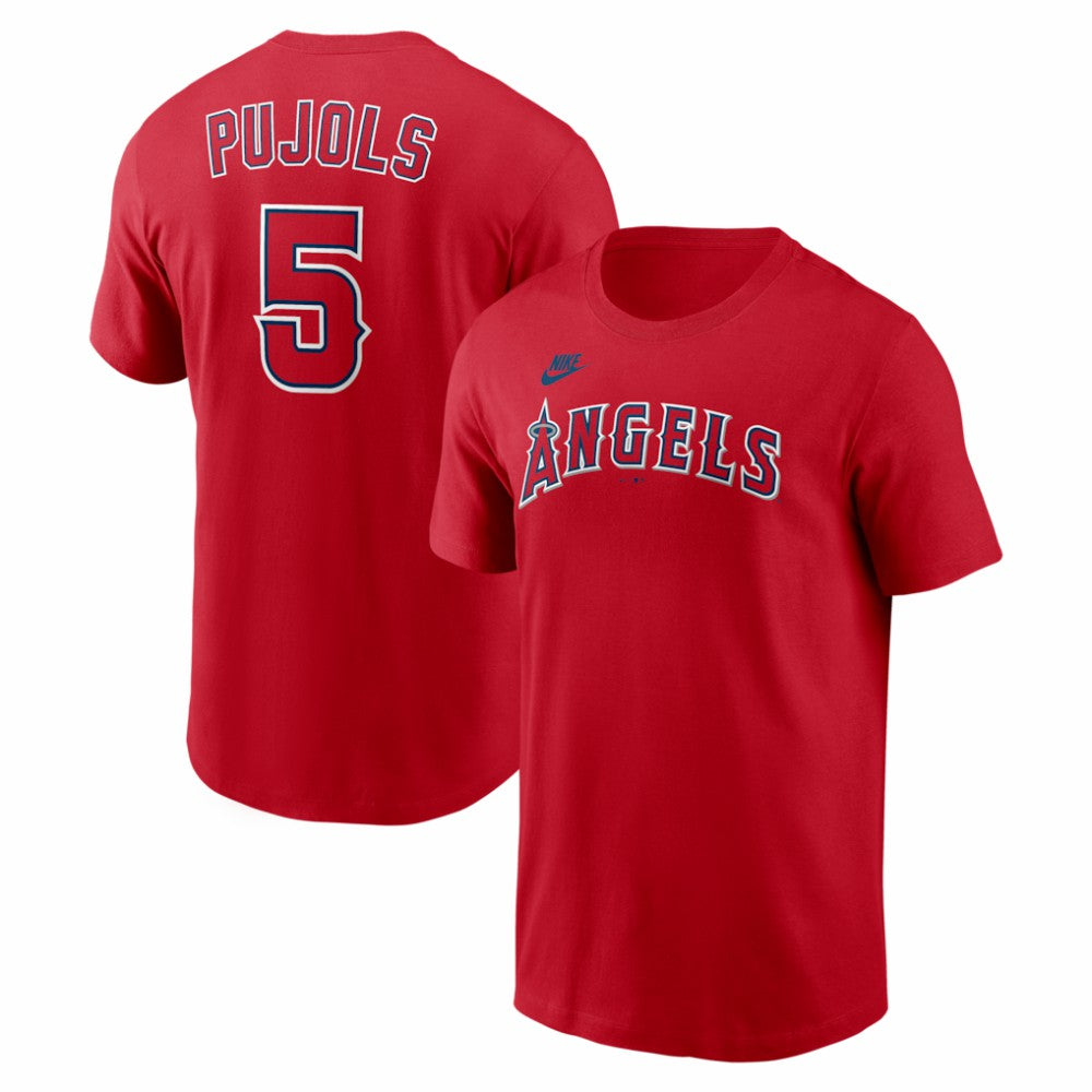 Albert Pujols Los Angeles Angels Nike Cooperstown Collection Name & Number T-Shirt for sale