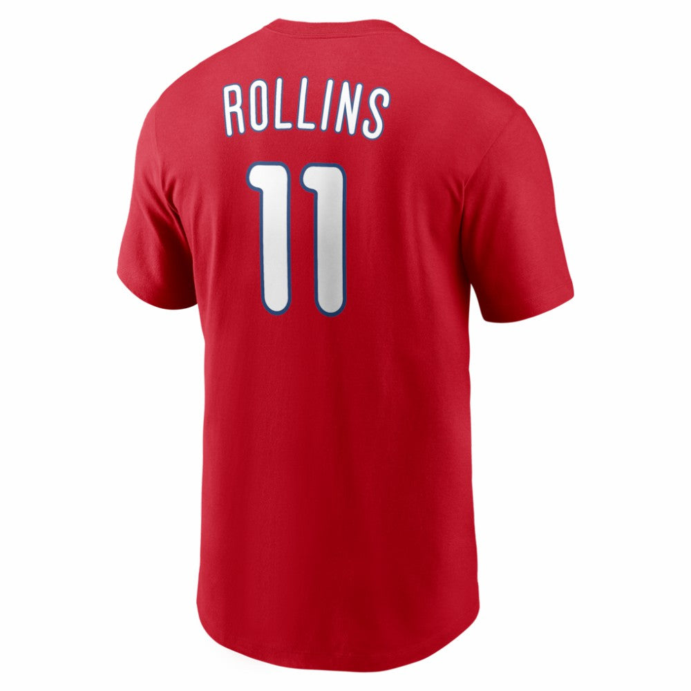 Jimmy Rollins Philadelphia Phillies Nike Cooperstown Collection Name & Number T-Shirt for sale
