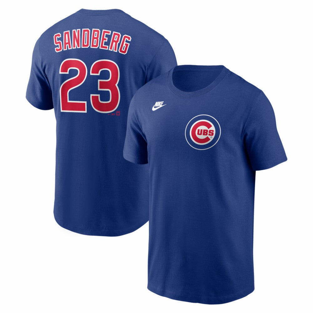 Ryne Sandberg Chicago Cubs Nike Cooperstown Collection Name & Number T-Shirt On Sale