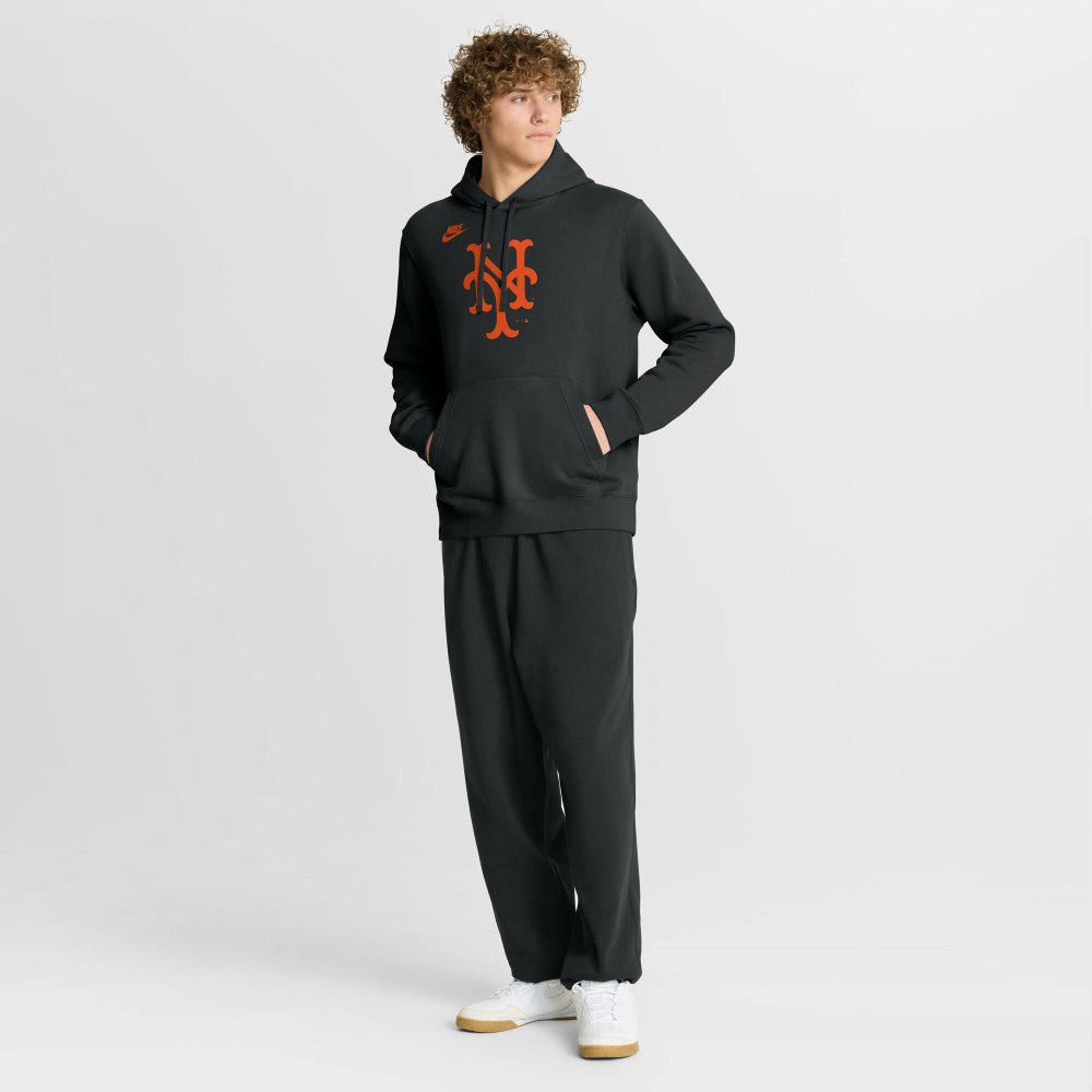 New York Mets Nike Cooperstown Collection Logo Club Hoodie On Sale