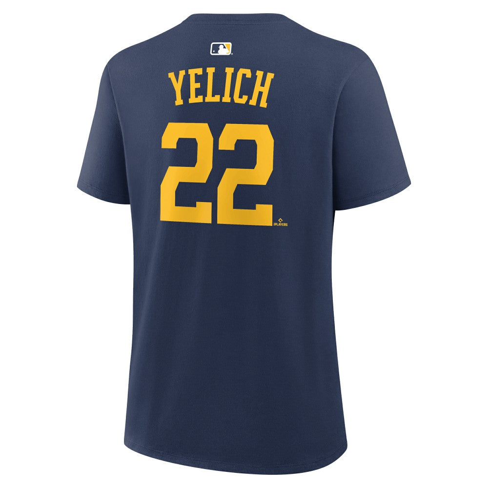 Christian Yelich Milwaukee Brewers Nike Women's Name & Number T-Shirt Lifestyle