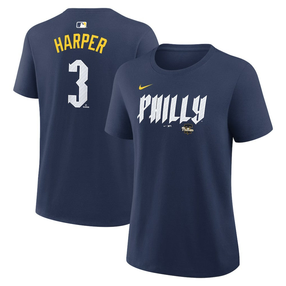 Bryce Harper Philadelphia Phillies Nike Women's City Connect Name & Number T-Shirt On Sale