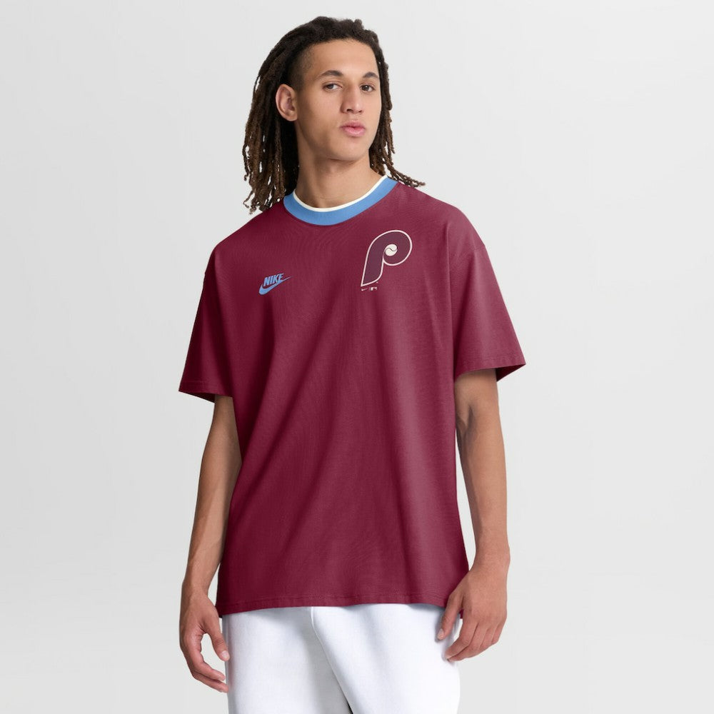 Philadelphia Phillies Nike Cooperstown Collection Ringer T-Shirt On Sale