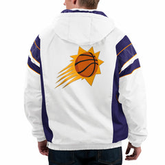 NBA - Phoenix Suns Starter Home Team Hoodie Half-Zip Jacket - White
