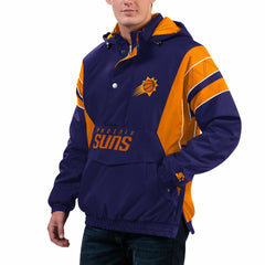NBA - Phoenix Suns Starter Home Team Hoodie Half-Zip Jacket - Purple