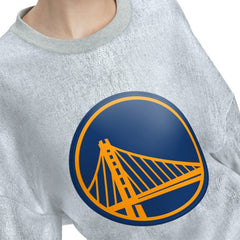 NBA - Golden State Warriors Tommy Jeans Women's Tracy Pullover Sweatshirt - Silver