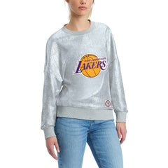 NBA - Los Angeles Lakers Tommy Jeans Women's Tracy Pullover Sweatshirt - Silver