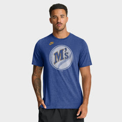 Seattle Mariners Nike Cooperstown Logo Tri-Blend T-Shirt for sale