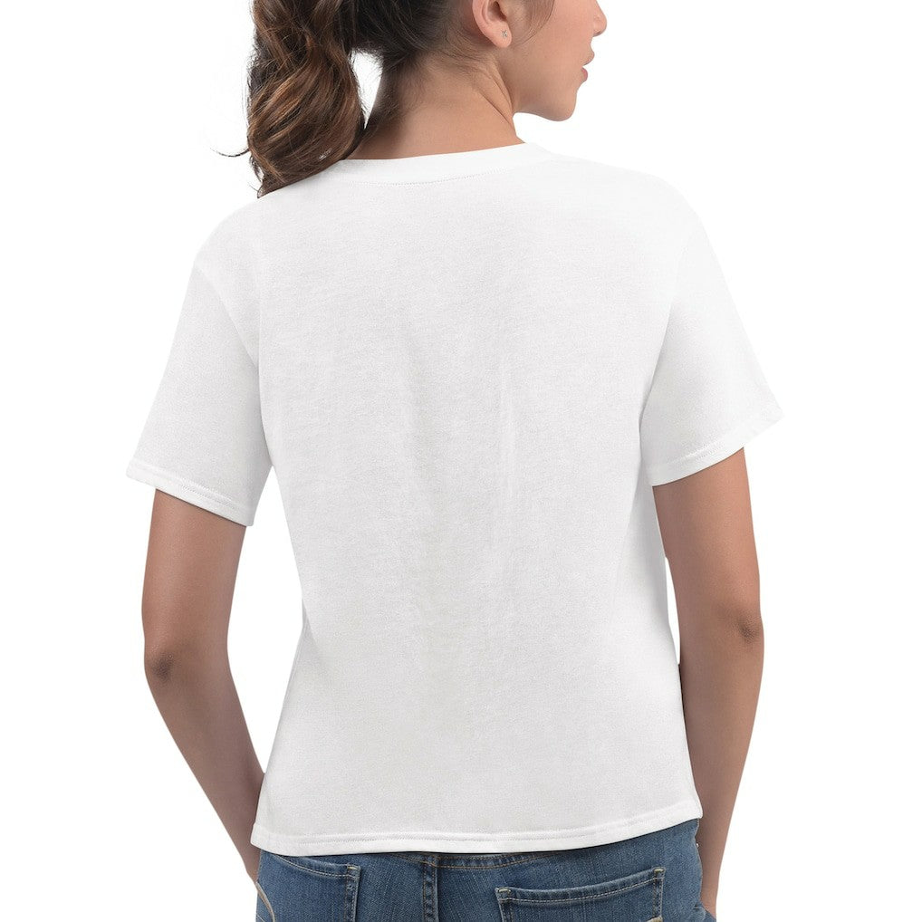 NBA - Chicago Bulls G-III 4Her by Carl Banks Women's Play the Ball Cropped T-Shirt - White