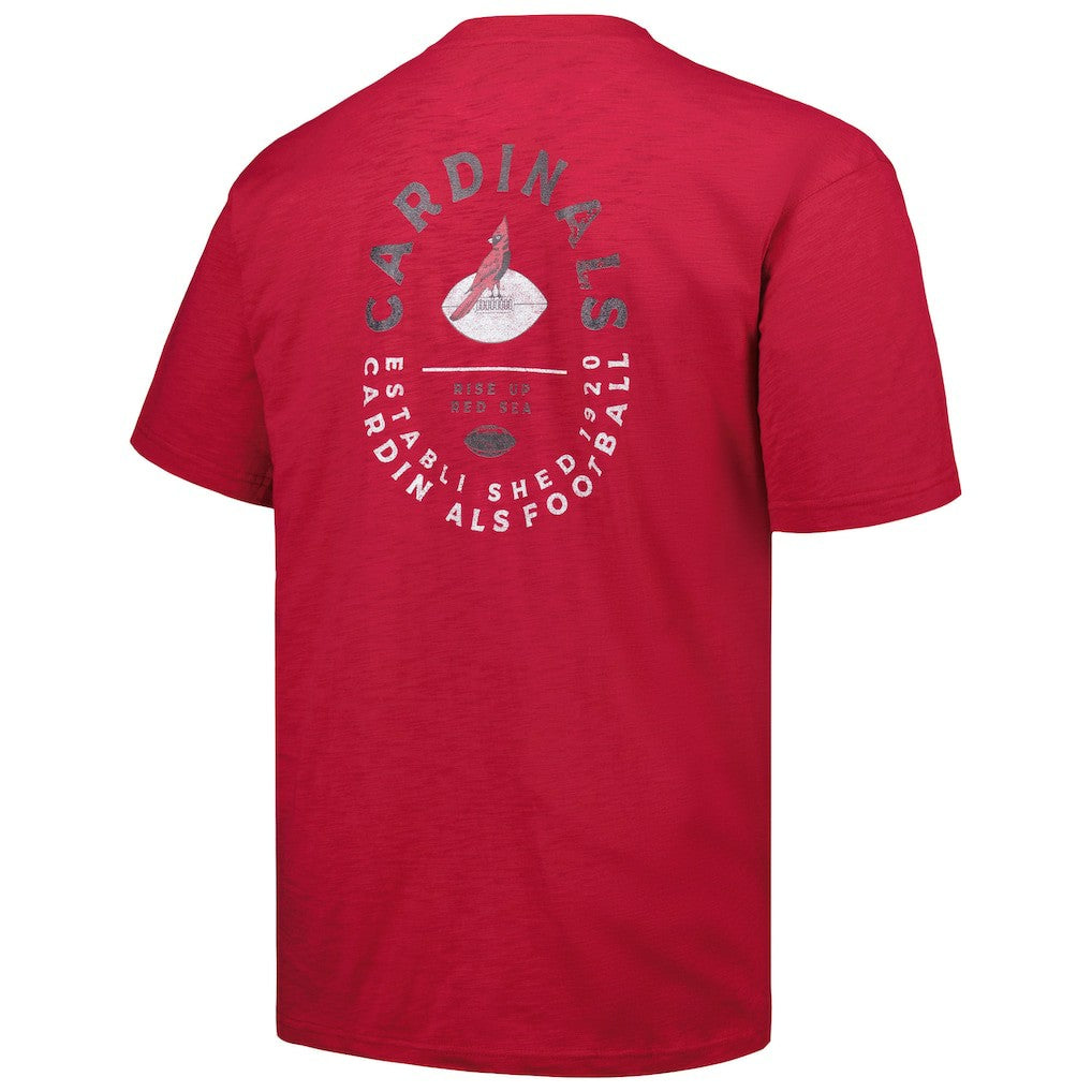 Arizona Cardinals Profile Big & Tall Two-Hit Throwback T-Shirt Cardinal - NFL