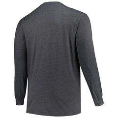 Tampa Bay Buccaneers Profile Big & Tall Throwback Long Sleeve T-Shirt Heather Charcoal - NFL