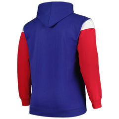 New York Giants Profile Big & Tall Trench Battle Pullover Hoodie Royal - NFL