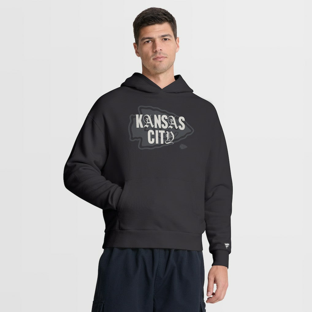 Kansas City Chiefs Oversized Type Play Location Hoodie Black - Fanatics