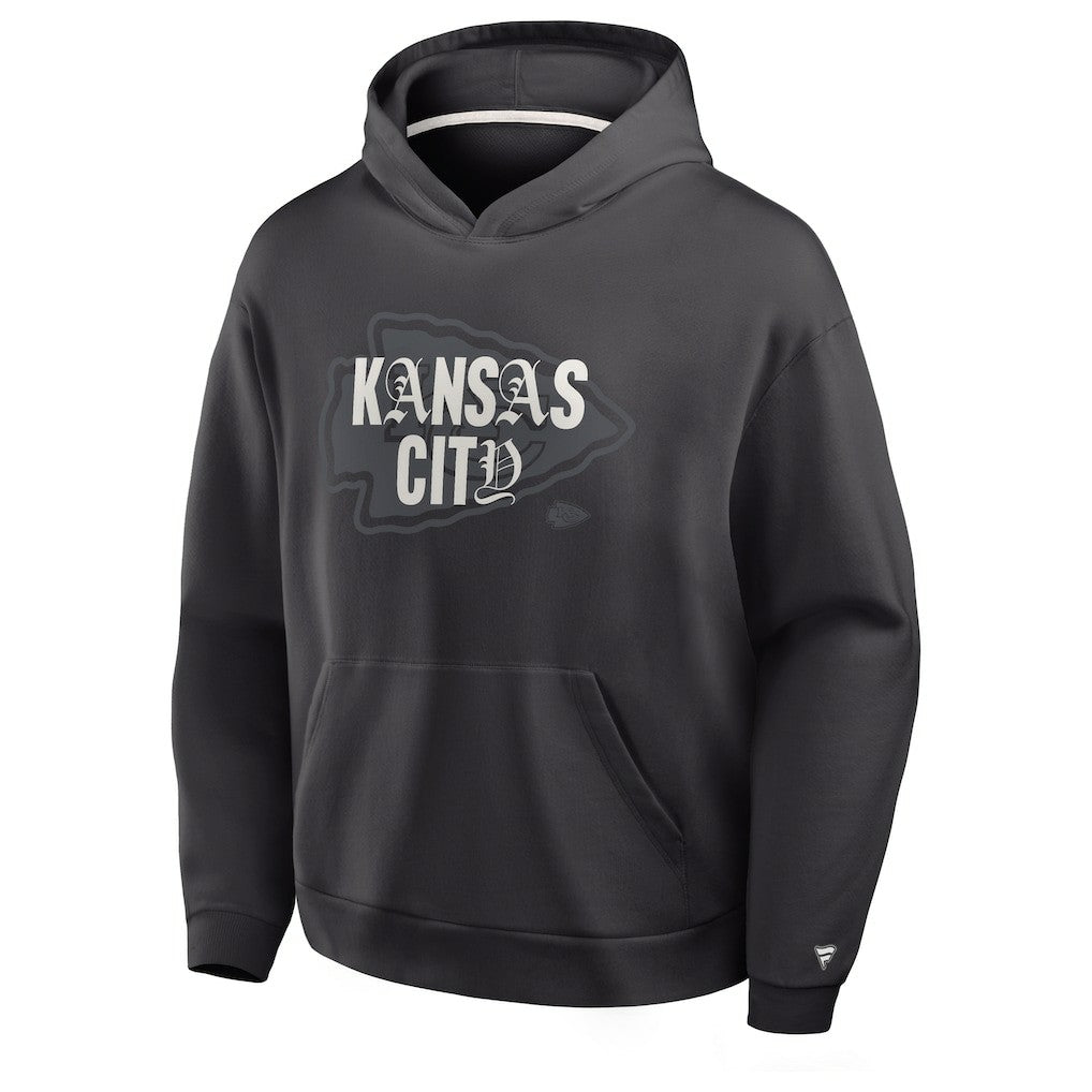 Kansas City Chiefs Oversized Type Play Location Hoodie Black - Fanatics