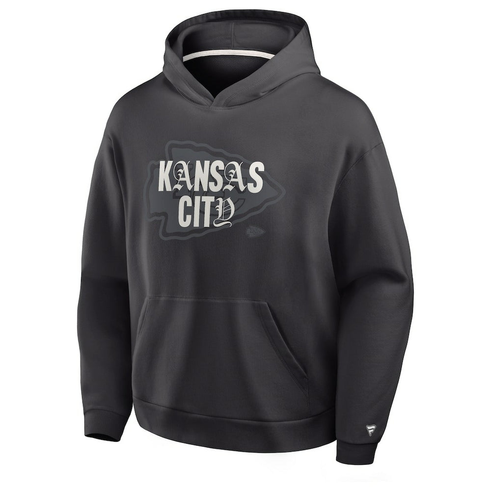 Kansas City Chiefs Oversized Type Play Location Hoodie Black - Fanatics