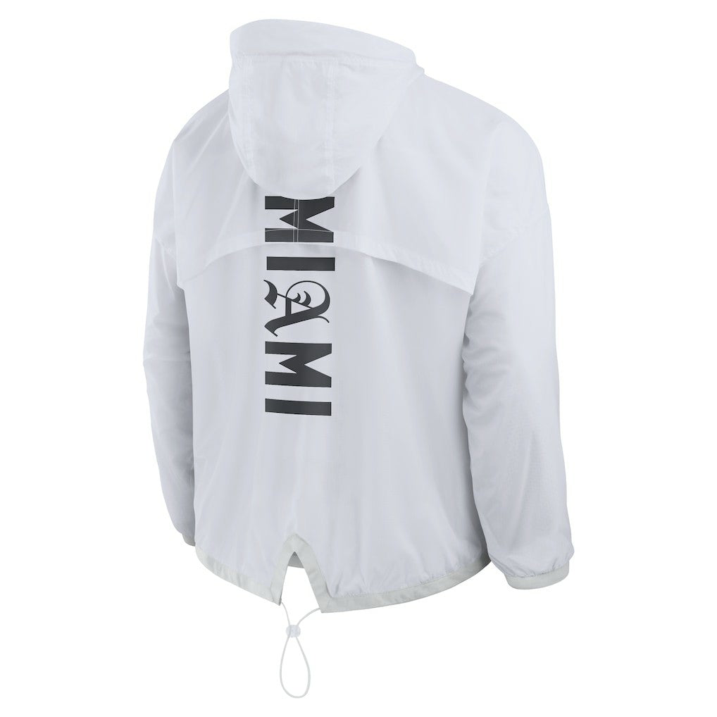 Miami Dolphins Type Play Down Full-Zip Jacket White - Fanatics