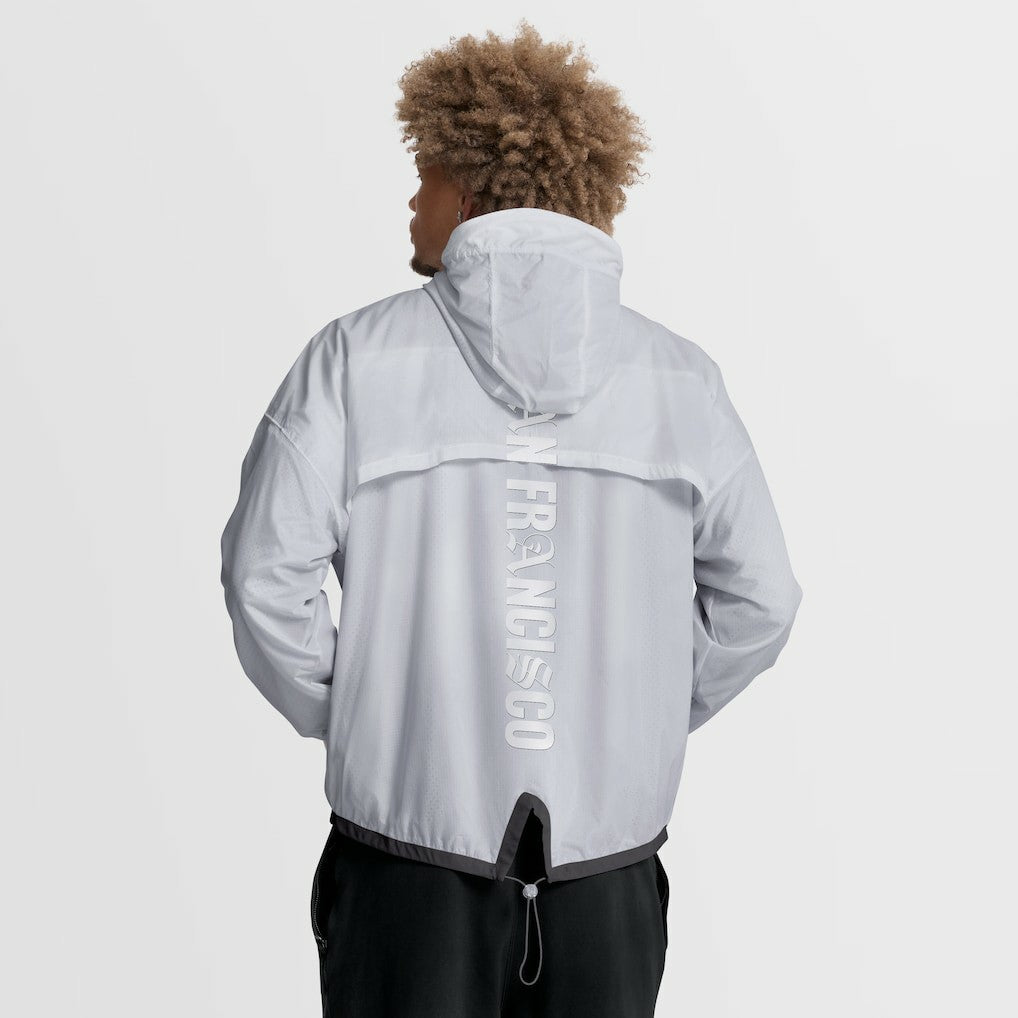 San Francisco 49ers Type Play Down Full-Zip Jacket White - Fanatics