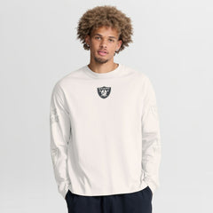 Las Vegas Raiders Oversized Type Play Long Sleeve T-Shirt Gray - Fanatics