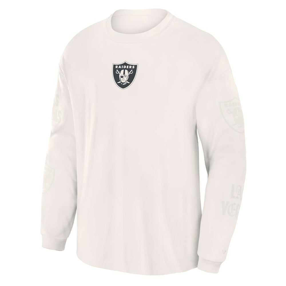 Las Vegas Raiders Oversized Type Play Long Sleeve T-Shirt Gray - Fanatics