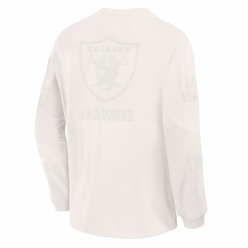 Las Vegas Raiders Oversized Type Play Long Sleeve T-Shirt Gray - Fanatics