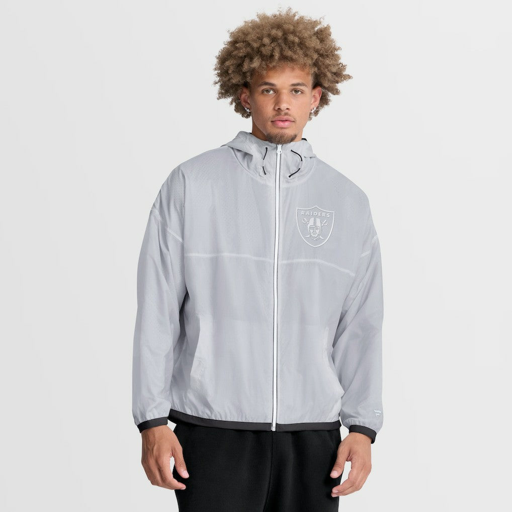 Las Vegas Raiders Type Play Down Full-Zip Jacket White - Fanatics