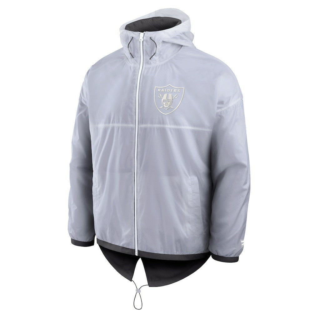 Las Vegas Raiders Type Play Down Full-Zip Jacket White - Fanatics