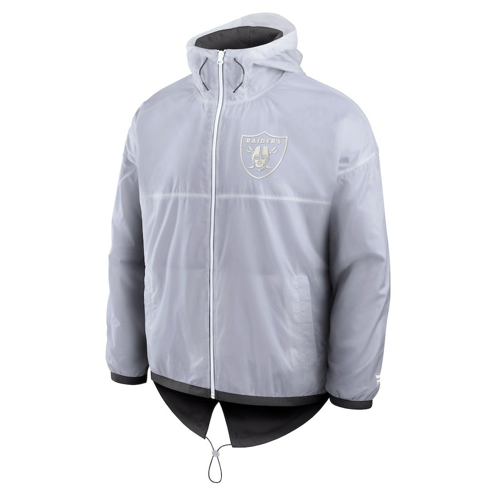 Las Vegas Raiders Type Play Down Full-Zip Jacket White - Fanatics