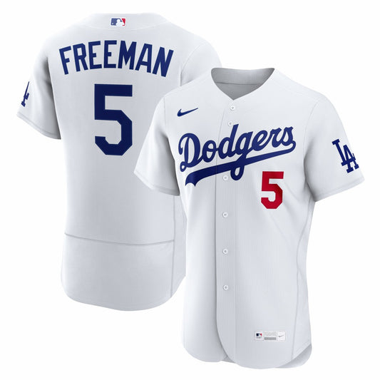 Freddie Freeman Los Angeles Dodgers Nike Home Authentic Jersey - White | MLB Jerseys