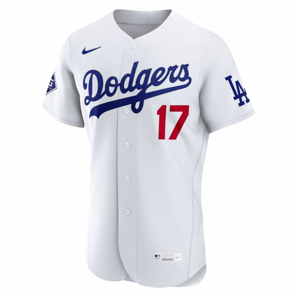 Shohei Ohtani Los Angeles Dodgers Nike Home Authentic Sponsor Patch Jersey Online