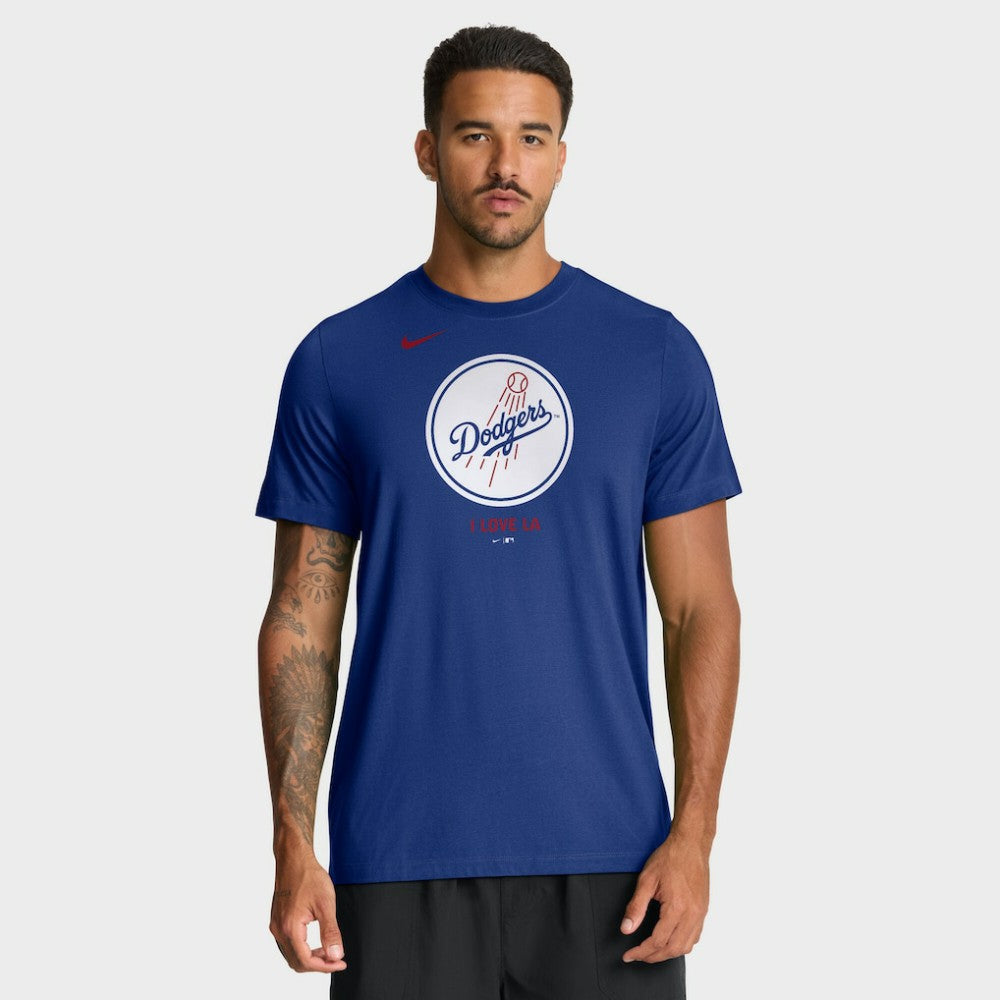 Los Angeles Dodgers Nike Tri-Blend Logo T-Shirt Online