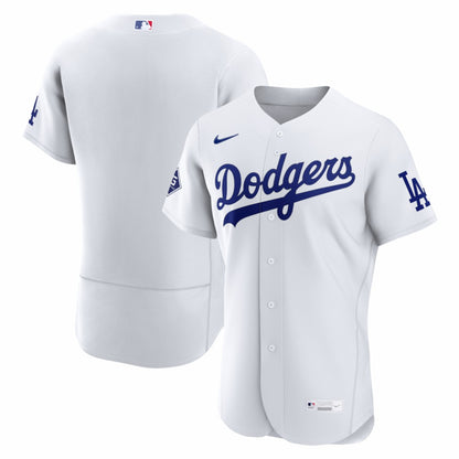 Los Angeles Dodgers Nike Home Sponsor Patch Authentic Jersey - White | MLB Jerseys