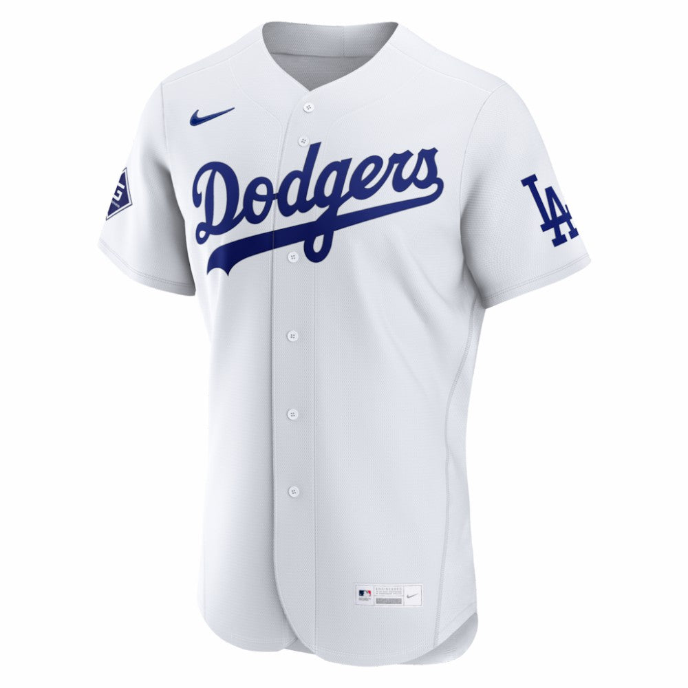 Los Angeles Dodgers Nike Home Sponsor Patch Authentic Jersey Clearance
