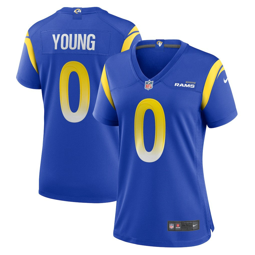 Byron Young Los Angeles Rams Women's Home Game Jersey Royal - Nike