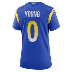 Byron Young Los Angeles Rams Women's Home Game Jersey Royal - Nike