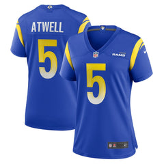 Tutu Atwell Los Angeles Rams Women's Home Game Jersey Royal - Nike
