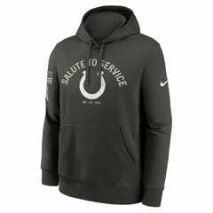 Indianapolis Colts Salute To Service Club Fleece Hoodie Olive - Nike