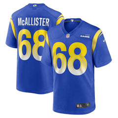 Mike McAllister Los Angeles Rams Home Game Jersey Royal - Nike