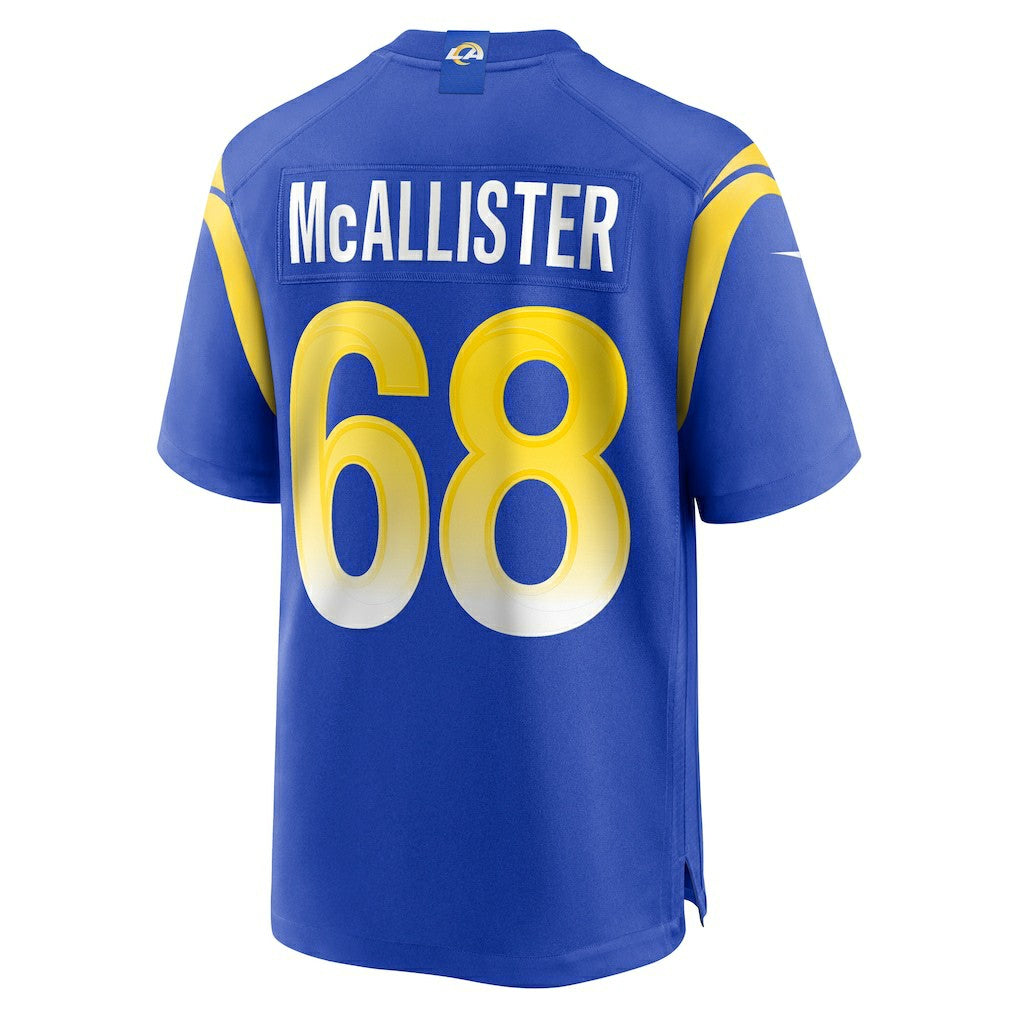 Mike McAllister Los Angeles Rams Home Game Jersey Royal - Nike