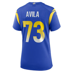 Steve Avila Los Angeles Rams Women's Home Game Jersey Royal - Nike