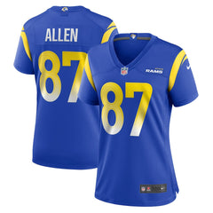 Davis Allen Los Angeles Rams Women's Home Game Jersey Royal - Nike