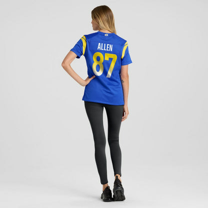 Davis Allen Los Angeles Rams Women's Home Game Jersey - Royal | NFL Jerseys