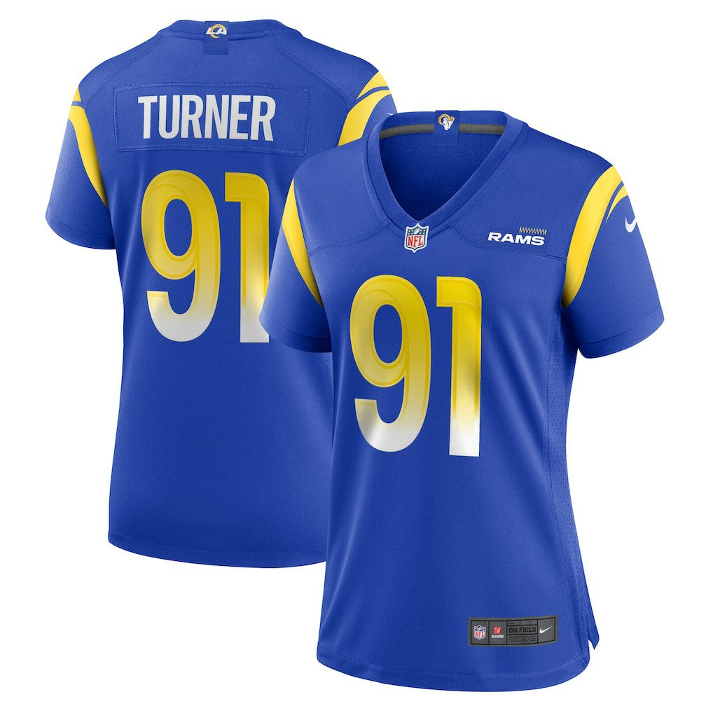 Kobie Turner Los Angeles Rams Women's Home Game Jersey Royal - Nike